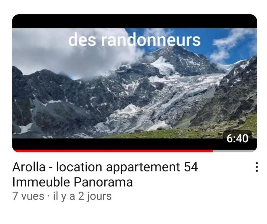 Le Panorama - Appartement 54 A Arolla Face Aux Montagnes A 150M Des Pistes Evolène Buitenkant foto